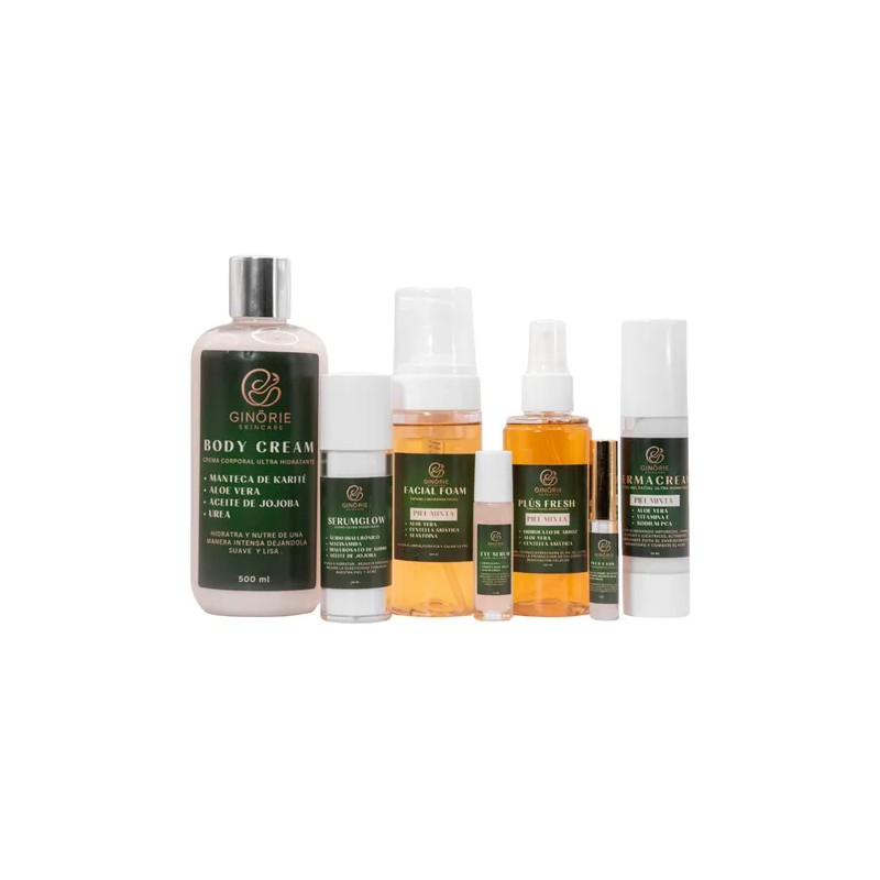 Kit Ácido Hialurónico+cremahumectante+serum Piel Mixta7pza