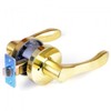 mh 3100 Pansy SB Bathroom Door Lever Handle Doorknob