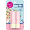 Bálsamo labial eos Natural Shea Birthday Cake – Hidratación 24h,