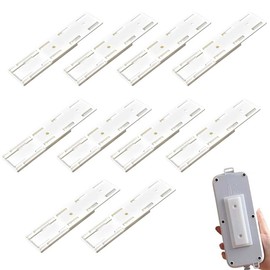 UYVPAER Pack of 10 Socket Holder, Socket Strip Holder, Socket Strip, Wall Mounting, Holder for Power Strip for WiFi Router, Remote Control