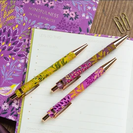 Portico Designs Ltd Sara Miller Haveli Garden Set of 3 Ballpoint Pens