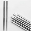 Stainless Steel Chopsticks, 304 Metal, Reusable, Dishwasher Safe, Silver, 5