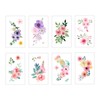 Everjoy Flowers Temporary Tattoos Stickers, Watercolor Roses, Peony, Daisy, Botanical