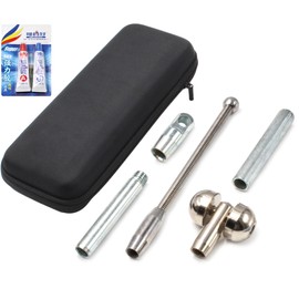 Electriduct 1/2" Tip Kit for 12MM Fiberglass Duct Rodder Fish Tape End Replacement: 1 Pull Line Eye Tip, 1 Flexible Guide, 1 Rolling Guide, 1 Threaded Tip, 1 Repair Coupler to Fix Snapped Rod, Glue