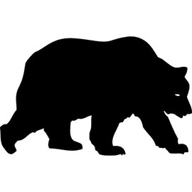 Azeeda A7 'Grizzly Bear' Unmounted Rubber Stamp (RS00034274)