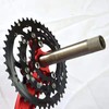 shanmashi Andeshunk Crankset Red Mountain MTB Bike Crankset Hollow Integrated