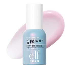 e.l.f. SKIN Holy Hydration! Thirst Burst Drops, suero para una tez radiante al instante y con el tiempo, fabricado con ácido hialurónico, vegano y libre de crueldad animal