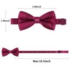 Alizeal Pre-tied Boy's Bow Tie Fancy Plain Adjustable Bow ties,