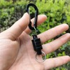 Inf-way 3pcs Super Strong Magnet Split Rings Keychain Hook Hangers