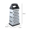 Box Grater for Cheese, Professional 4 Sides Stainless Steel Cheese