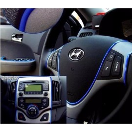 TechMel Banda Moldura De Carro Personaliza Para Interiores Azul 5m