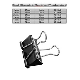 Binder Clip Paper Clip Money Clip Paper Clip Spring Clip Size 25 mm