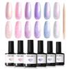 Modelones UV Nagellack 6 Farben Gellack UV Rosa Hellrosa Hellviolett