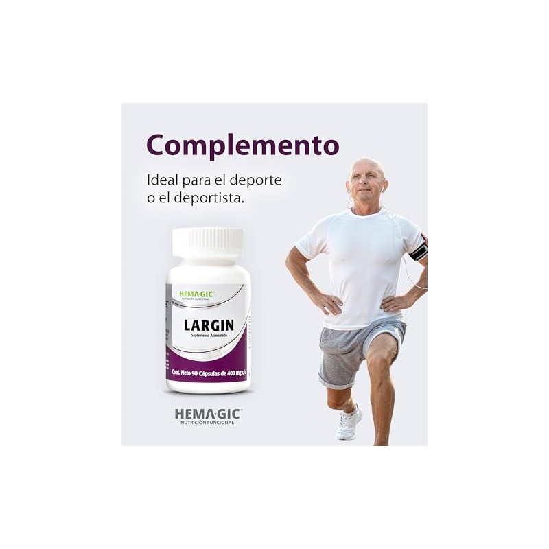 LARGIN L-Arginina Pura - Suplemento Alimenticio