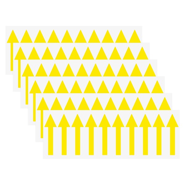 M METERXITY 6-Pack Arrow Sticker, 2 x 1 Inch/ 50