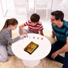 sourcing map PU Leather Dice Tray, Rectangle Magnetic Folding Velvet