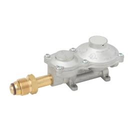 Flame King 2-Stage Propane Gas RV Regulator with POL valve connection