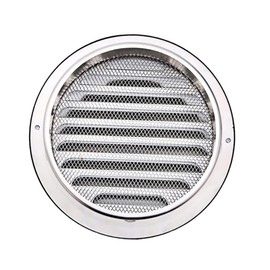 LABRIMP Exhaust Fan Cover Round Stainless Steel Rain Hat Ventilation Louver Grille for Wall or Ceiling Mount