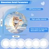 Hausdec 6Pack 8 Inch Sublimation Wind Spinner Blanks 3D Wind