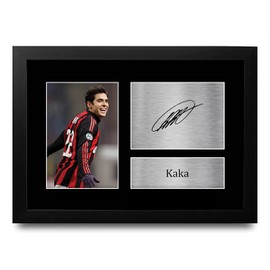 HWC Trading FR A4 Kaka A C Milan Gifts Printed Signed Autograph Picture for Football Fans and Supporters - A4 Framed