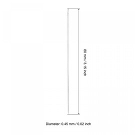 sourcing map Pack of 50 Beads Embroidery Needles Fine Thin Long Straight Sewing Embroidery Thread Stainless Steel 3.15 Inches