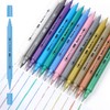 12 Metallic Temporary Tattoo Markers for Skin – Create Temporary