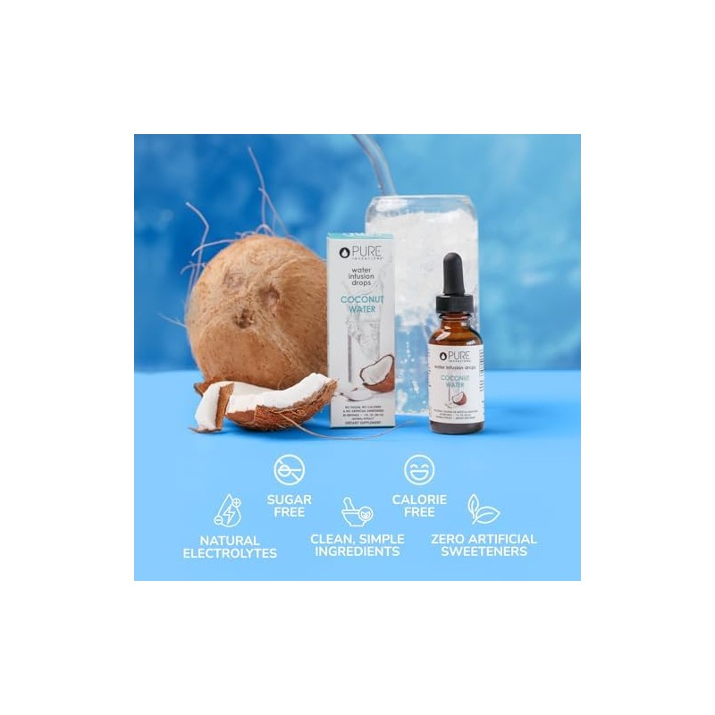 Pure Inventions - Gotas de Infusión de Agua de Coco