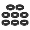 sourcing map 8 Pcs Solid Nitrile Rubber Flat Washer DN65