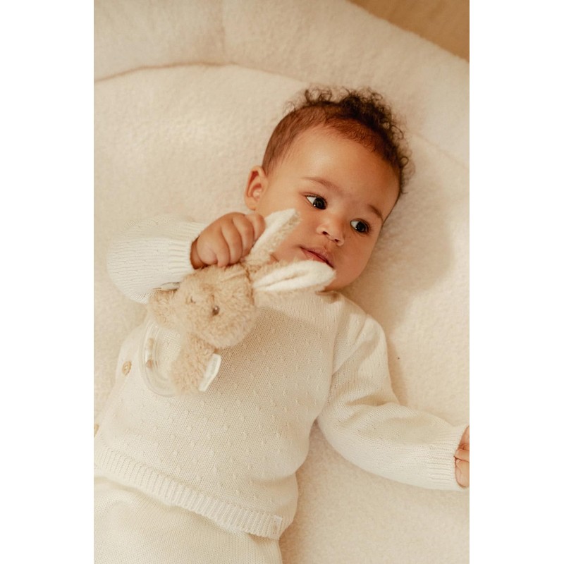 Little Dutch Baby Bunny 8414 Ring Rattle Newborn Naturals Beige