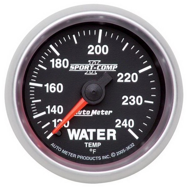 AutoMeter 3632 2-1/16 in. Water Temperature Gauge, 120-240 F, 6