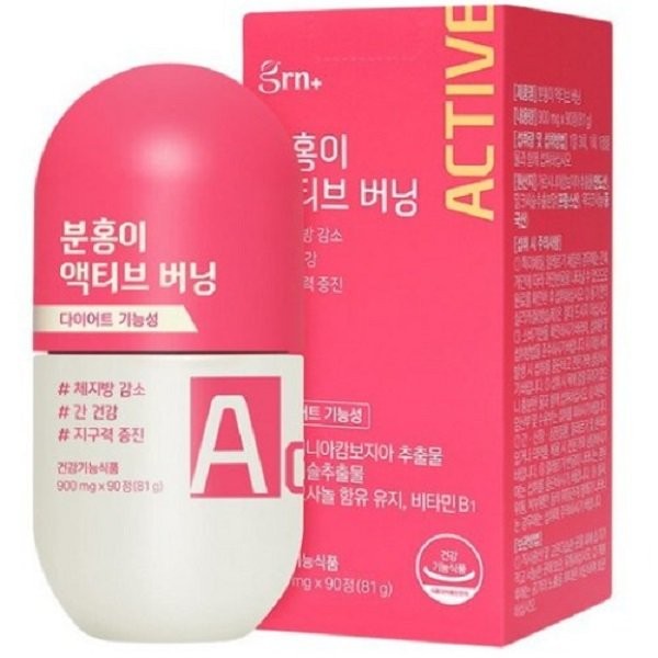 GRN Pink Active Burning 90 Tablets 3EA / GRN 분홍이