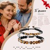 Jbniuay Pulsera de código Morse, pulsera de pareja, atracción magnética