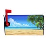 Abucaky Sea Beach Mailbox Cover Magnetic Summer Tropical Palm Trees