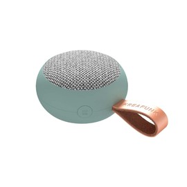 KREAFUNK aGO II Fabric, tragbarer Bluetooth 5.1 – Lautsprecher, True Wireless Stereo, bis zu 10 Stunden Wiedergabezeit, dusty green