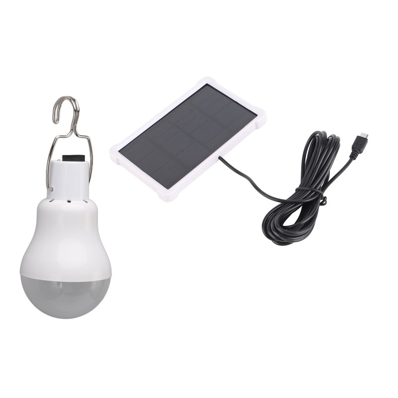 Portable Solar LED Light Bulb Rechargeable Solar Light Bulb for
