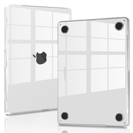 Teryeefi for MacBook Air 13.6 inch Case M3 M2 (2022-2024 Release),Fits Model:A3113 A2681,[Ultra Thin] & [Upgrade Crystal Transparent] Hard Shell Case+ Keyboard Cover+ Adapter, Clear