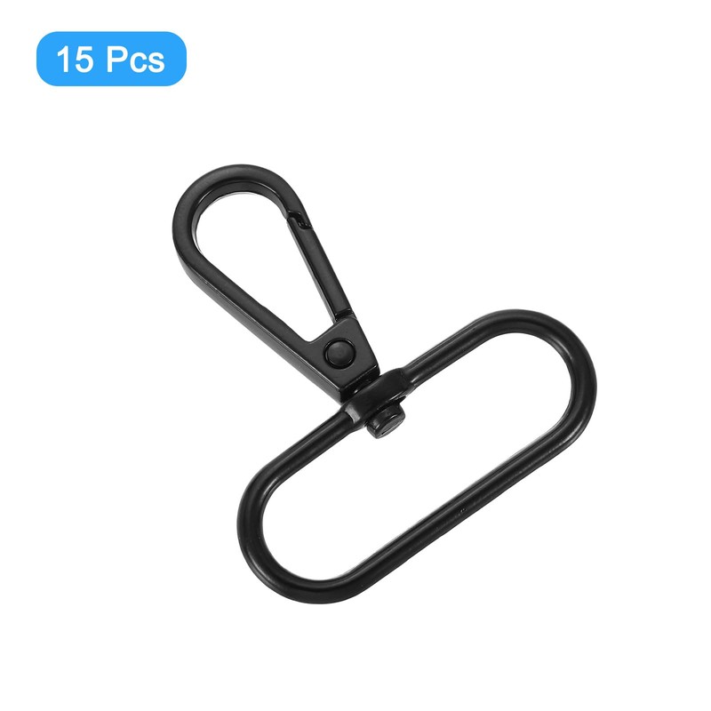 sourcing map 15Pcs Swivel Clasps, 1.5 Inch Oval Ring Lobster