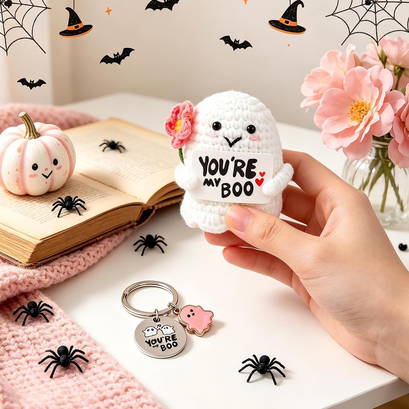 Boo Basket Stuffers for Women, Halloween Gifts Basket Cute Spooky