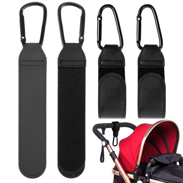 MOLZINY Pack of 4 Pram Hooks for Bags Pram Bags