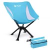 VILLEY Portable Folding Chair Lightweight Camping Chair Quick Setup for