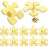 20/Pcs Employee Appreciation Gifts Gold Puzzle Piece Pins Bulk Autism