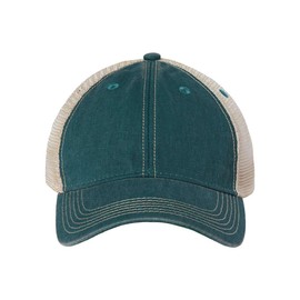 Legacy Old Favorite Trucker Cap, One Size, Marine Blue-Khaki