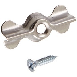 Slide-Co 181874 Double Wing Flush Clips, Zinc Plated