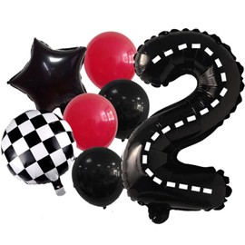 DIWULI Racing Birthday 2 Years – Race Track Balloons