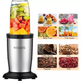 KOIOS 850W Food Processor Personal Smoothie Blender Juicer 2L Mixer 2 Speeds NEW