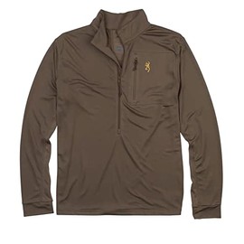 Browning 3010569803: Shirt, Early Season, 3/4 Zip, Mbrn, L