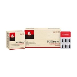 Jongkweanjang 정관장  홍삼캡슐플러스 650mg x 120캡슐 x 1박스 /sh Jeonggwanjang Red Ginseng Capsule Plus 650mg x 120 Capsules x 1 Box