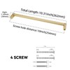 BUKOBYHE 10 Pack 10 Inch(254mm) Brushed Gold Kitchen Cabinet Handles