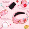 Brimekichio Teacher Headband Knotted Pink Back to School Headband Rhinestone