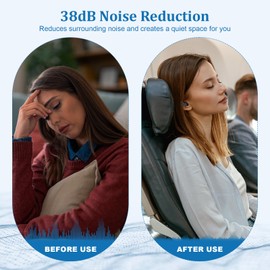 4 Paar Ohrstöpsel zum Schlafen, Dreischichtige Schalldicht Ohrenstöpsel, Wiederverwendbarer Earplugs mit Tragbar Box, Gehörschutzstöpsel zum Lärm Reduktion, Seitenschläfer, Schnarchen, Reisen